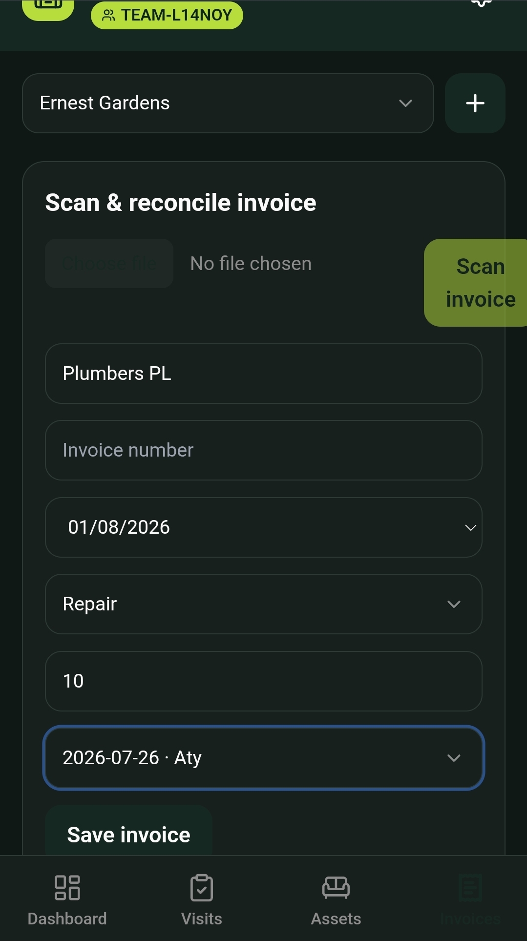 Scan & Reconcile Invoices